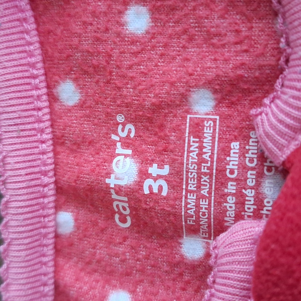 Carters Fleece Sleeper 3T - Picture 2 of 4